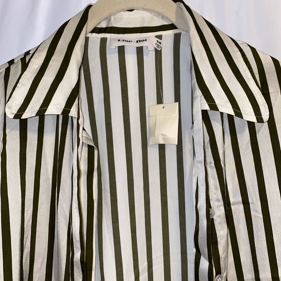 Line + Dot Charlotte Tie Shirt NWT - Picture 5 of 8